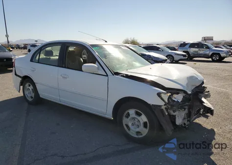 2005 Honda Civic Hybrid from USA, damaged, VIN JHMES96655S024689